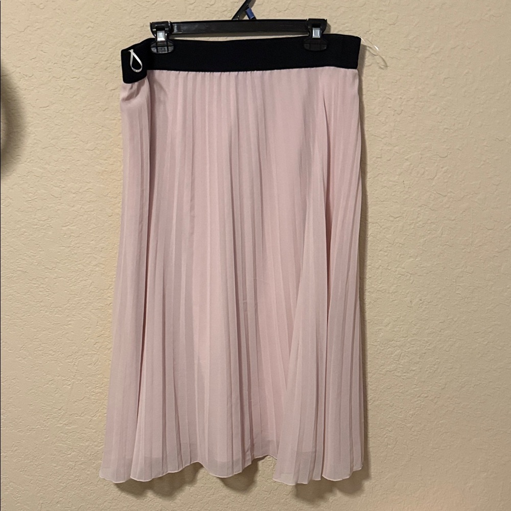 DKNY Light Pink A-Line Skirt XL